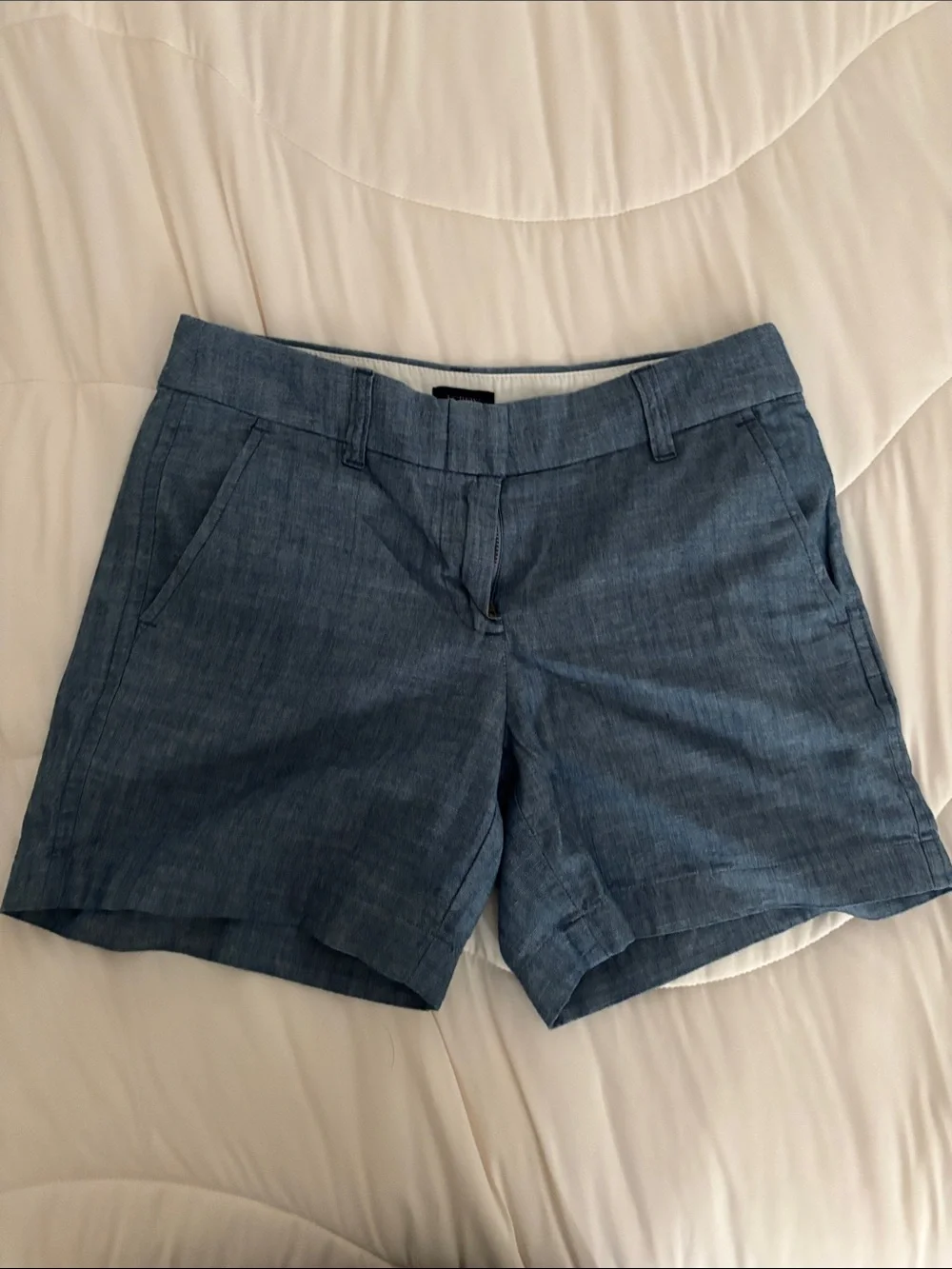J. Crew Chambray Blue Tailored Shorts